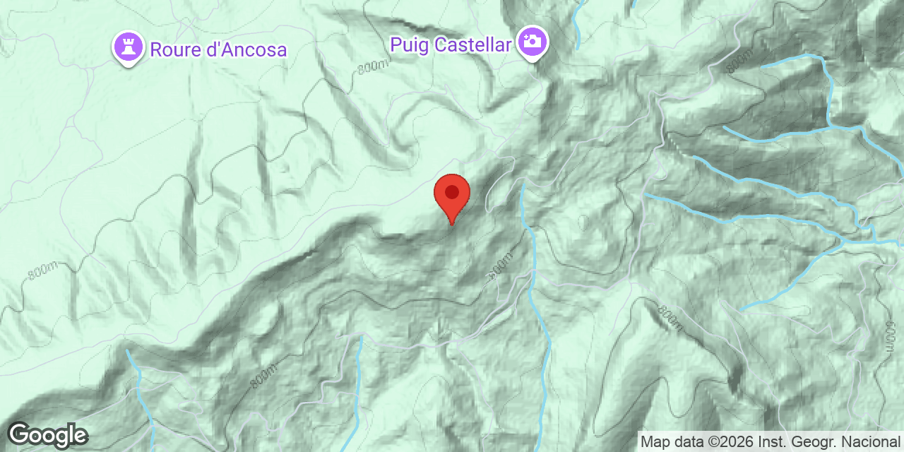 Mapa de situación de CAL SANT, AVENC DE