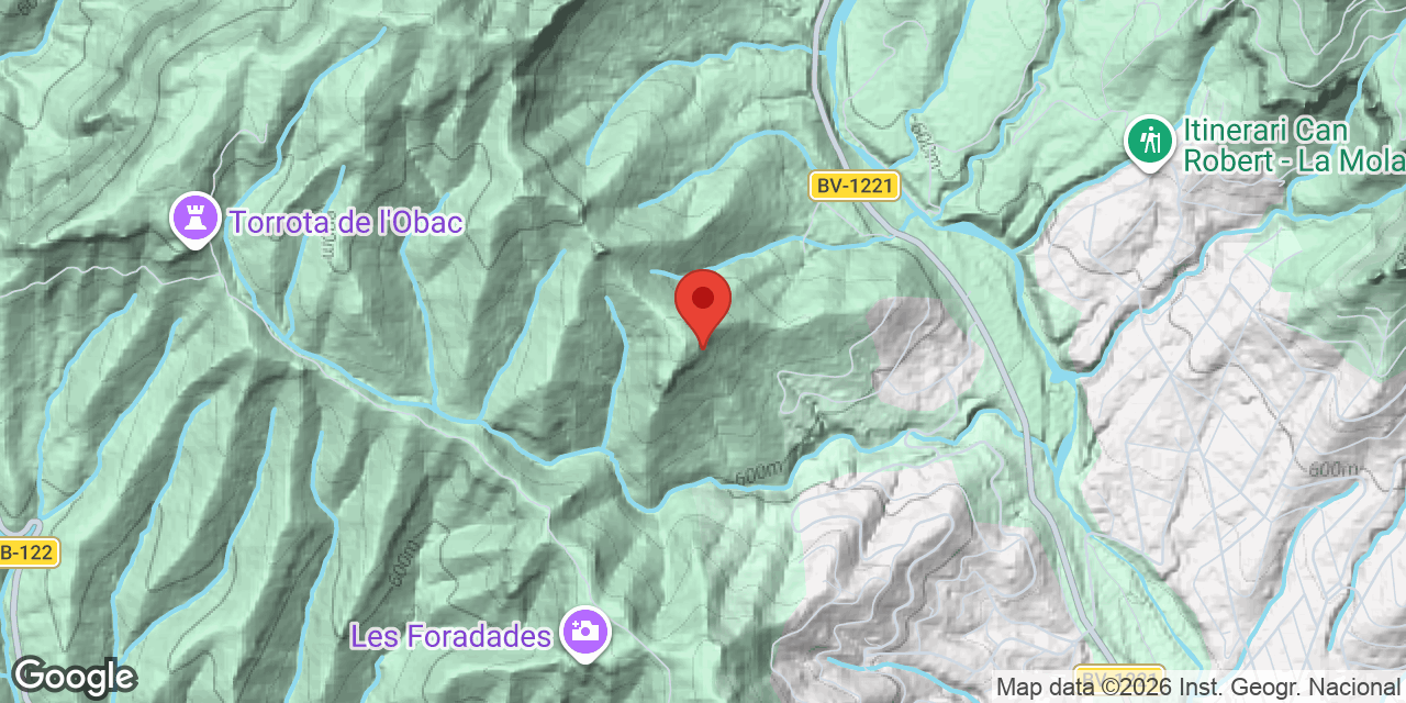Carte de situation de BOSC DE LES PARETS, COVA DEL