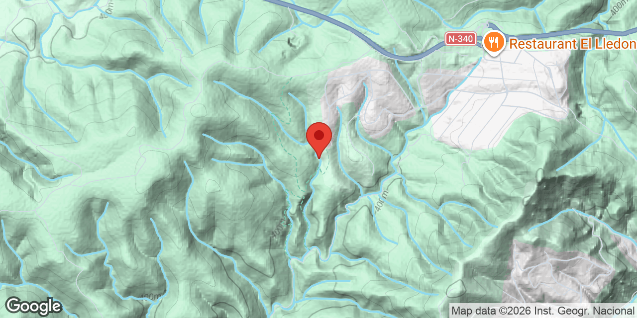 Carte de situation de ARCADA, AVENCÓ DE L'