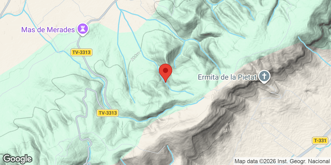 Mapa de situació de PANÍS, COVA D'EN