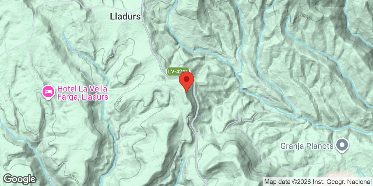 Location map of CAMBRES DE LA LLERA, BALMA DE LES