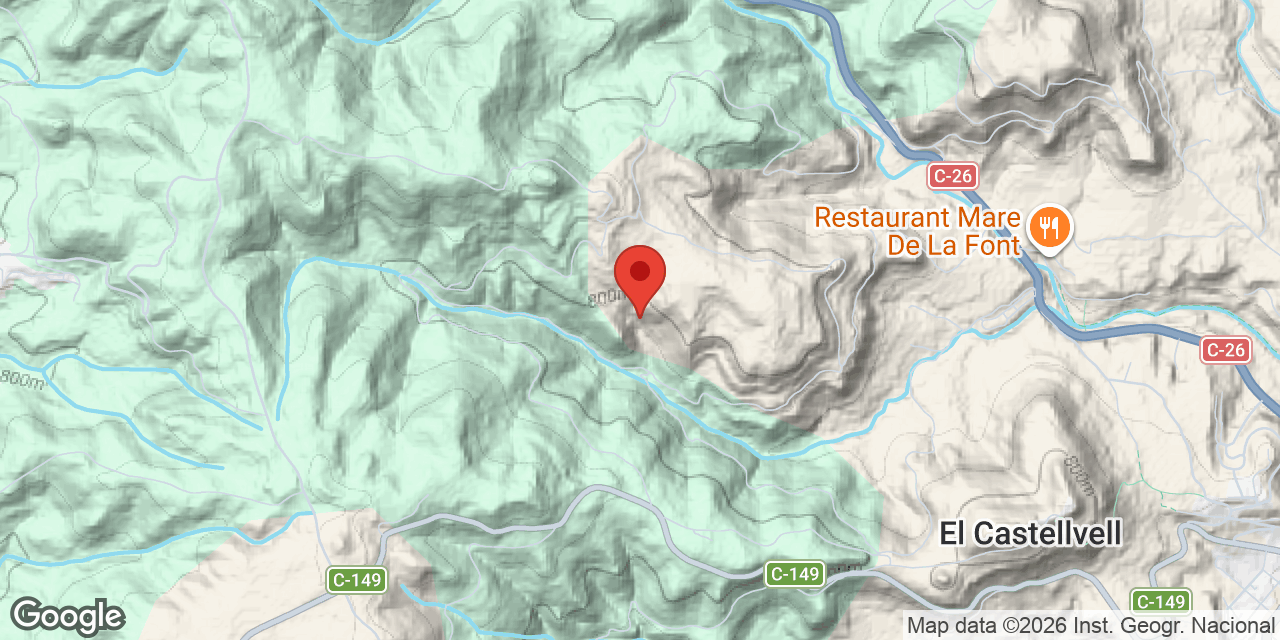 Carte de situation de CABRES DE PALLARÈS, BALMA DE LES