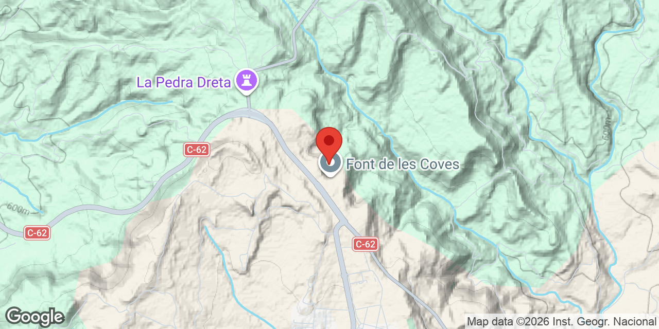 Mapa de situació de FONT DE LES COVES, BALMA Nº1 DE LA