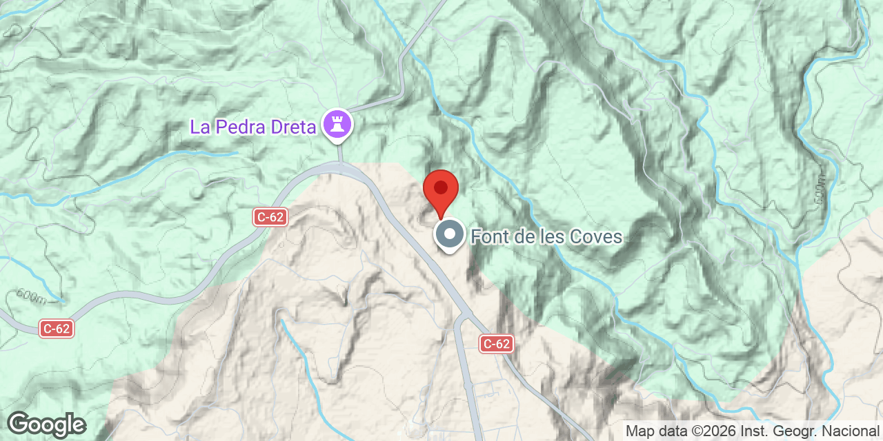 Mapa de situació de FONT DE LES COVES, BALMA Nº3 DE LA