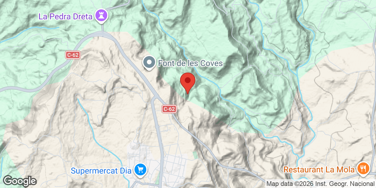 Mapa de situación de FONT GUILLERA, BALMA DE LA