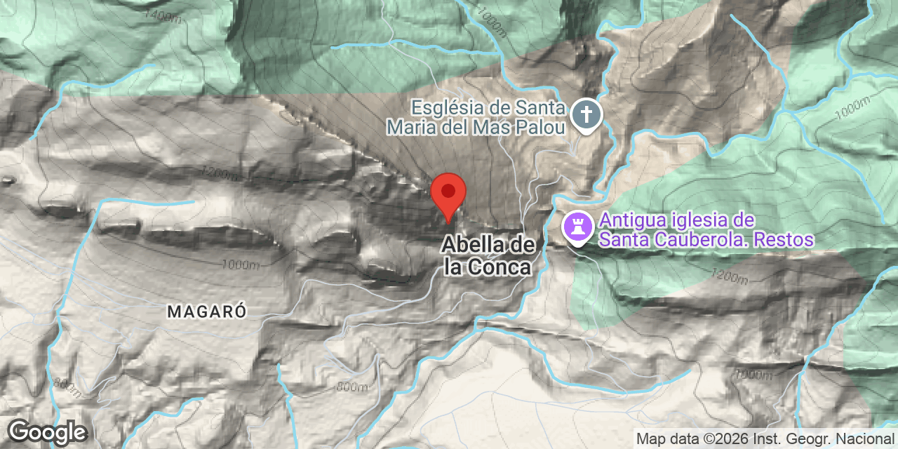 Mapa de situació de LLADRES, FORAT DELS