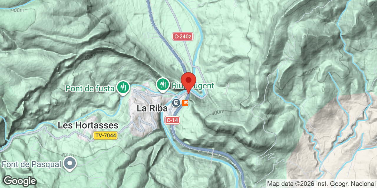 Mapa de situació de RIBA, COVA DE LA