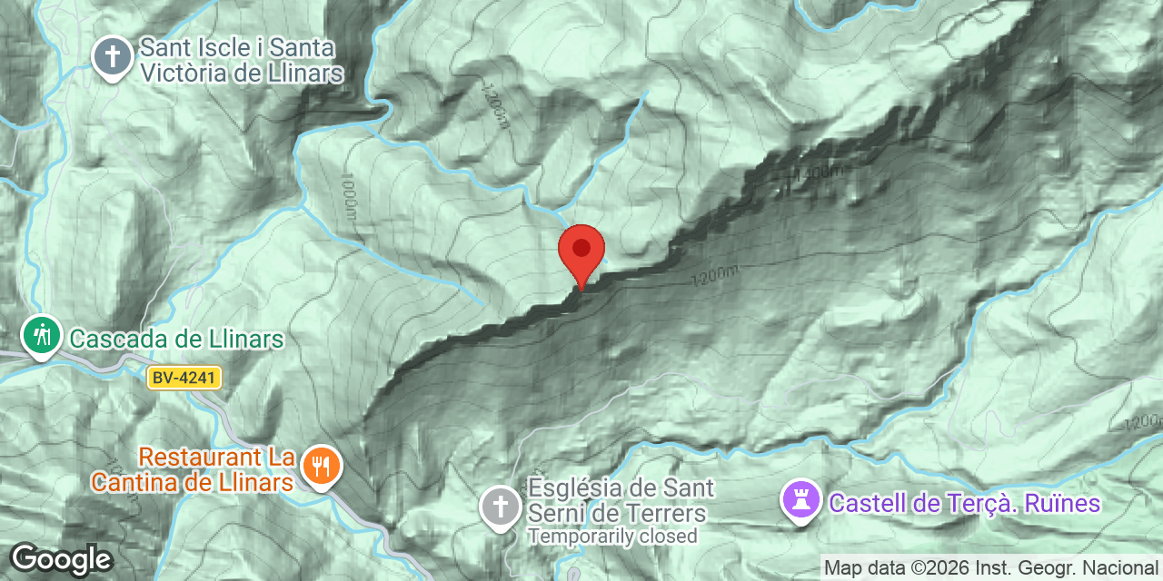 Mapa de situació de GUATLLES, COVA DE LES