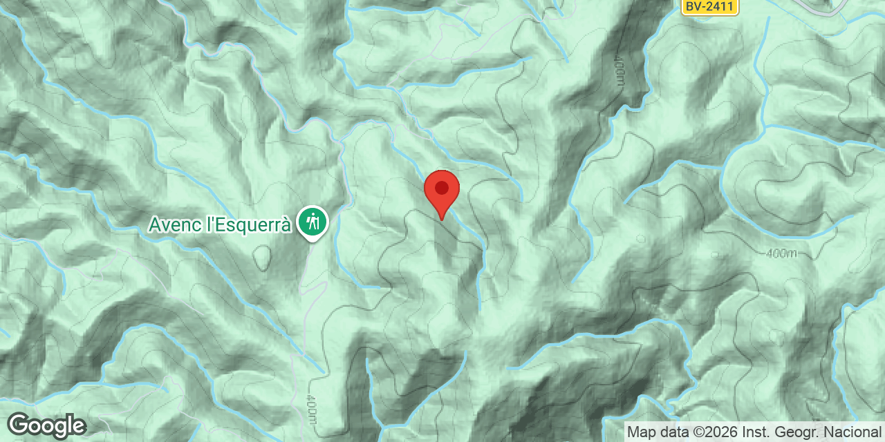Mapa de situació de VELI II, AVENC