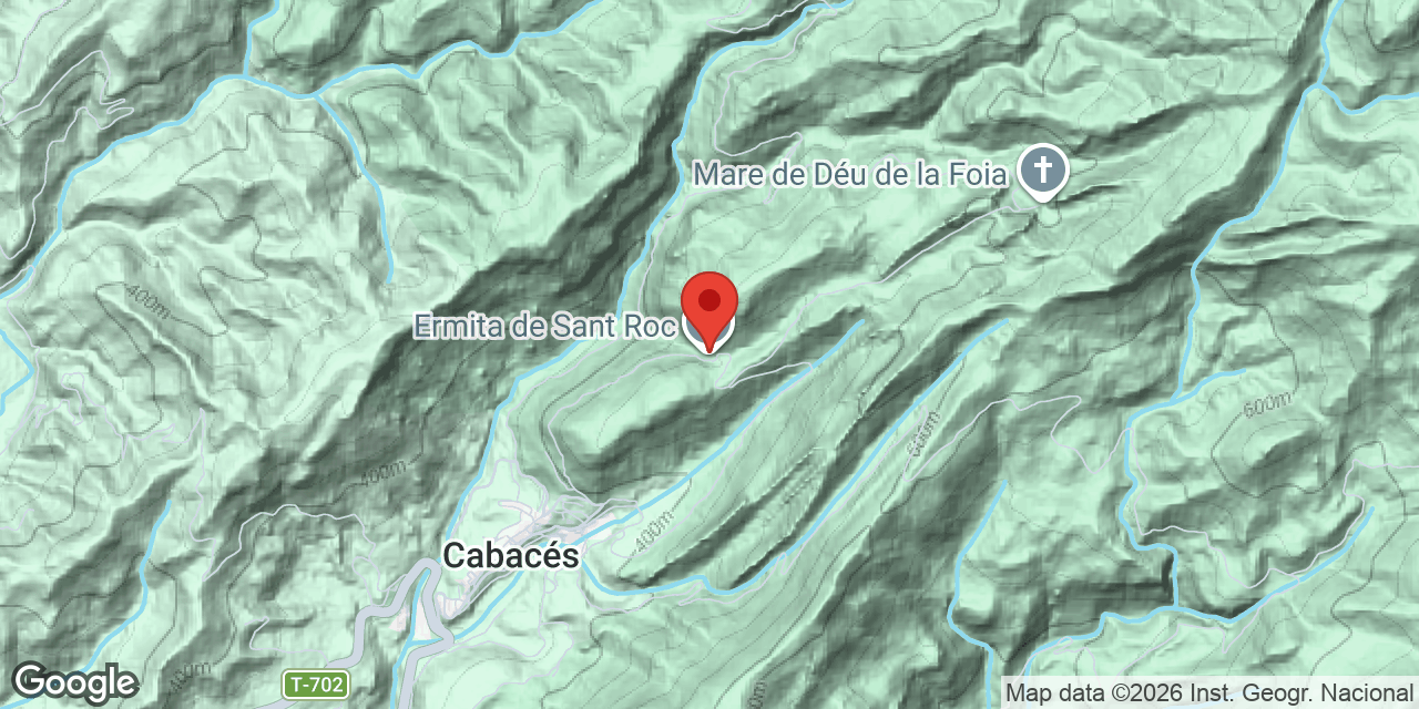 Mapa de situació de SANT ROC, COVA DE