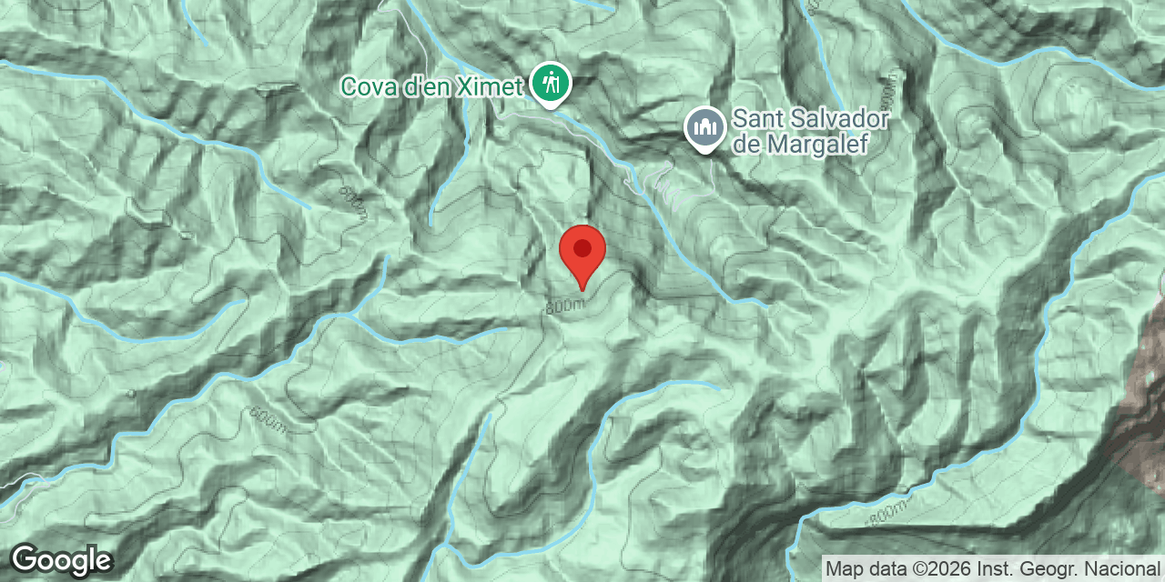 Mapa de situación de BESTRAL, COVA DE
