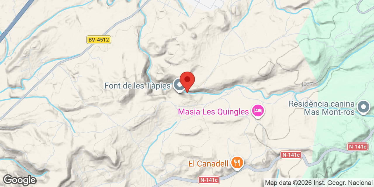 Mapa de situació de FONT DE LES TÀPIES, BALMA DE LA