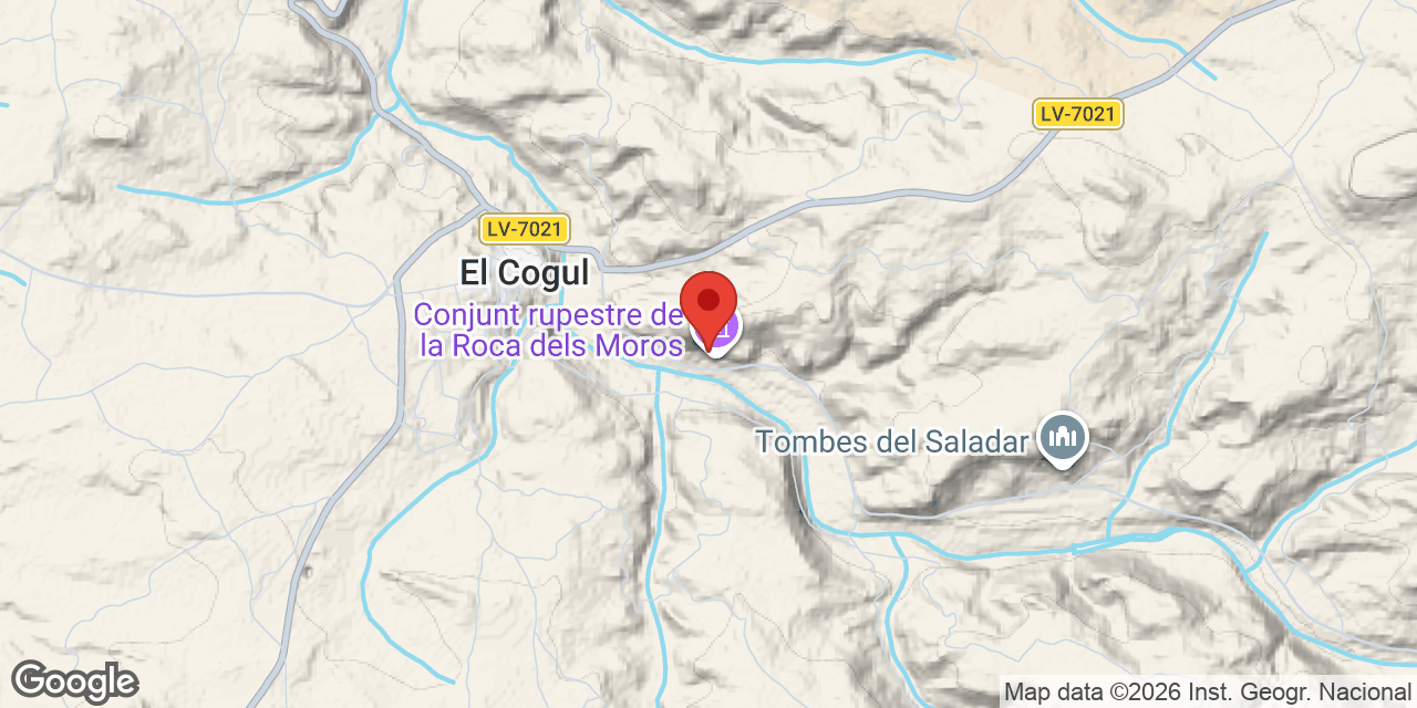 Location map of ROCA DELS MOROS, LA