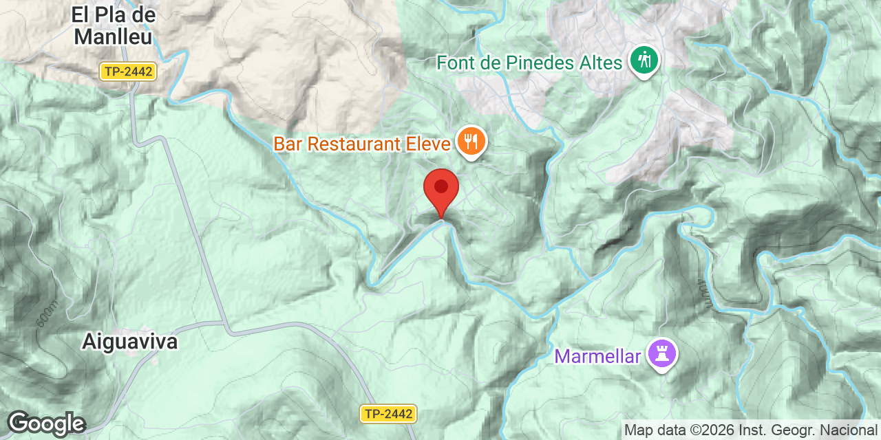 Mapa de situación de PONT DE LA MOIXETA, COVES DEL