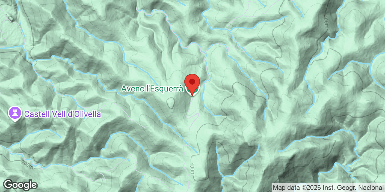 Mapa de situació de ESQUERRÀ, AVENC DE L'