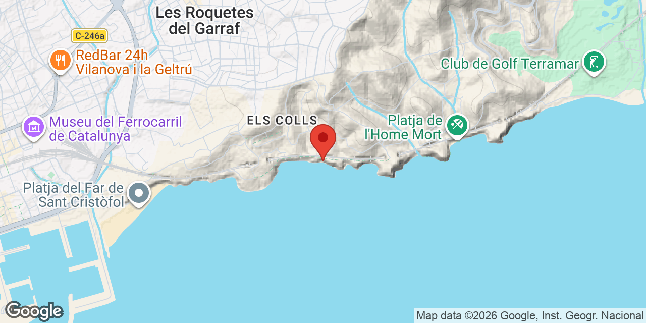 Mapa de situación de PATI BLAU, FORADADA DEL