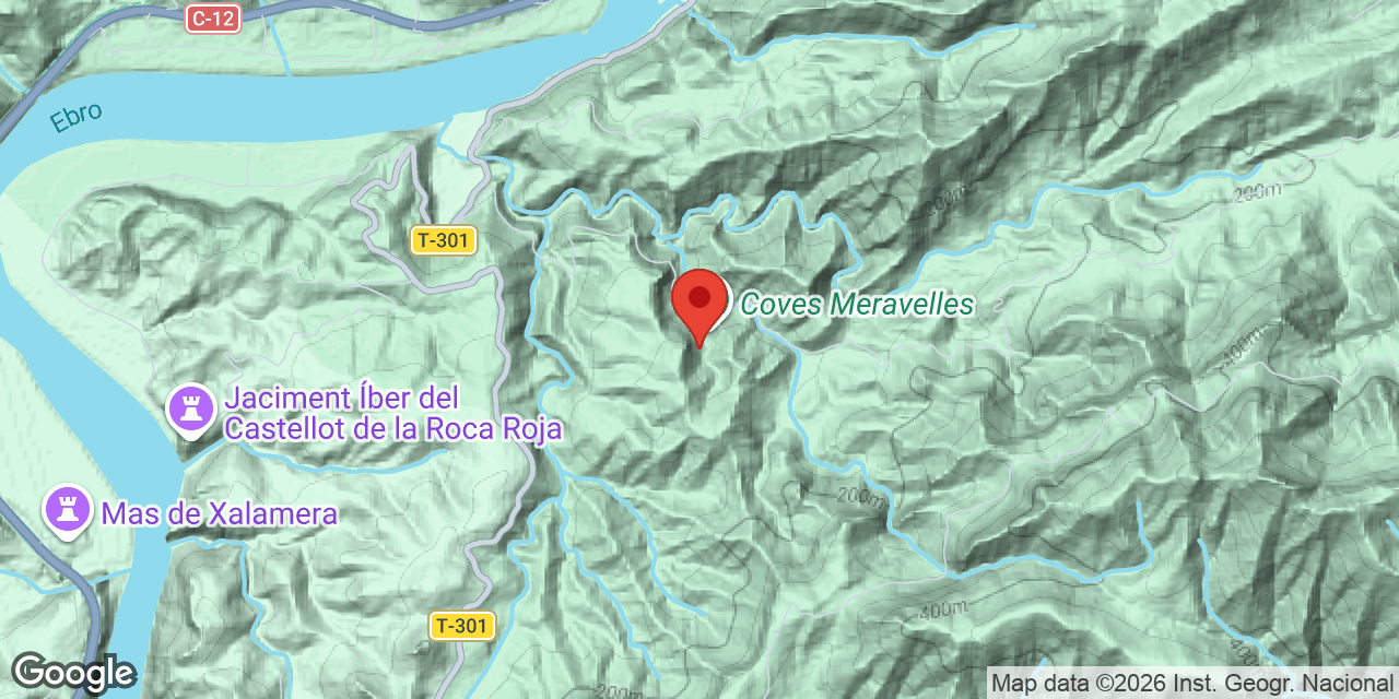 Mapa de situació de MERAVELLES, COVA