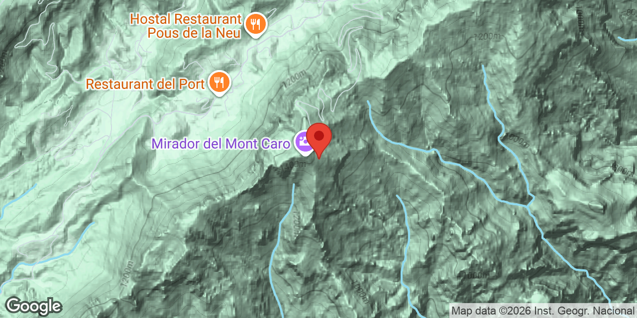 Mapa de situación de CARO, AVENC PETIT DEL