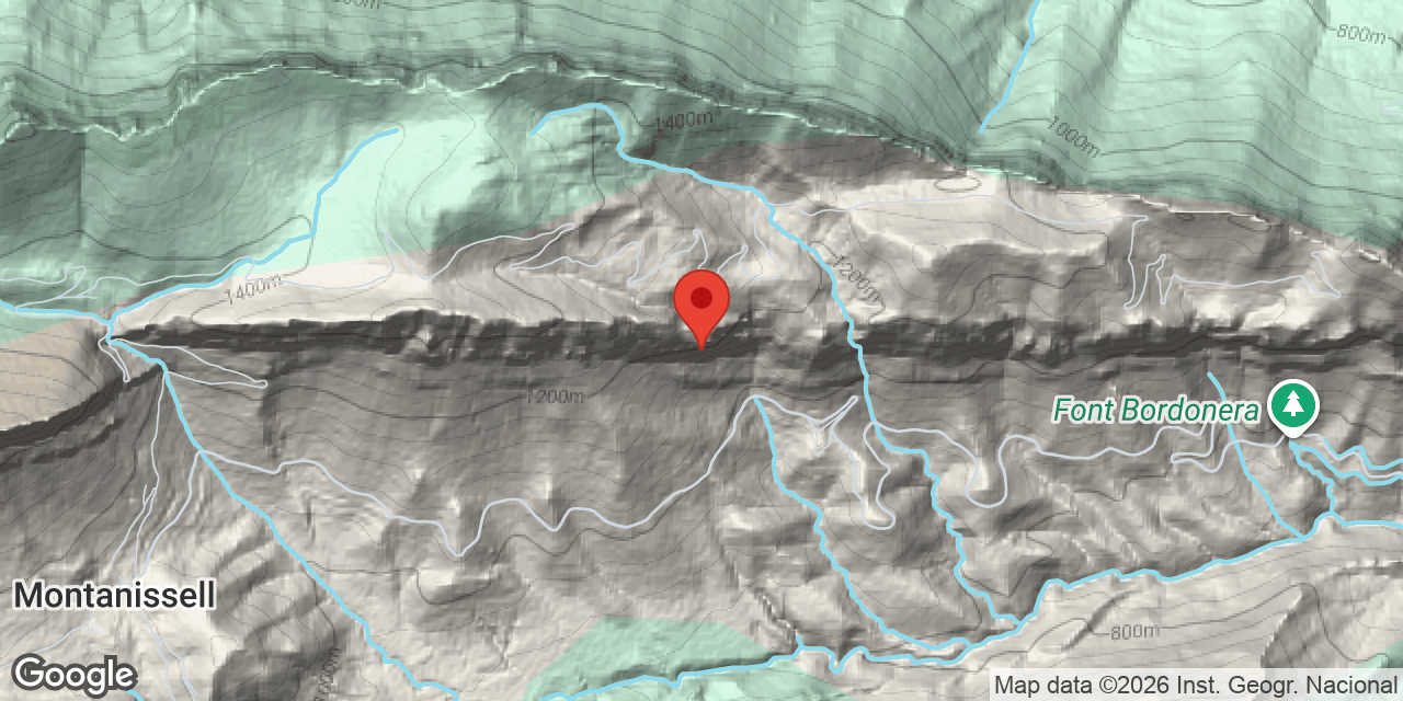 Mapa de situación de CAIXES DE FENOLLET, ESPLUGA DE LES