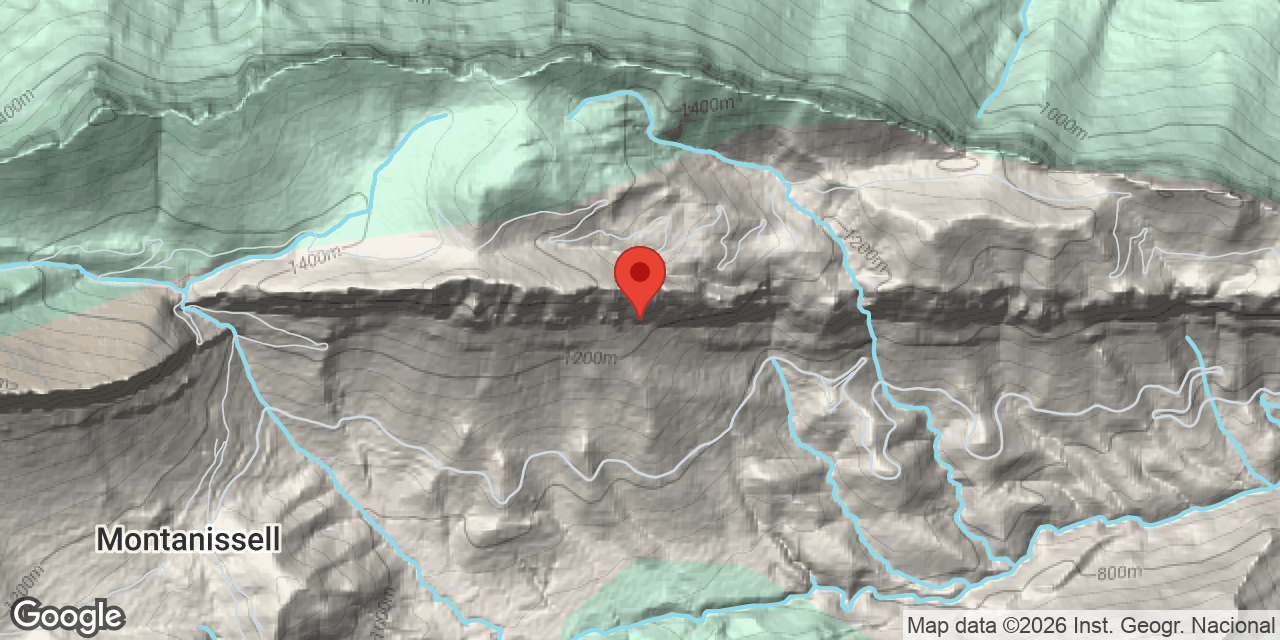 Mapa de situació de MORO, ESPLUGA DEL