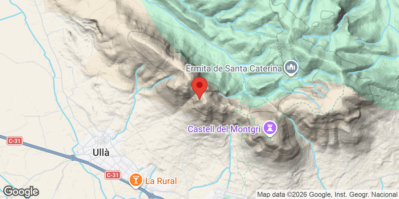 Mapa de situació de DUC D'ULLÀ, CAU DEL