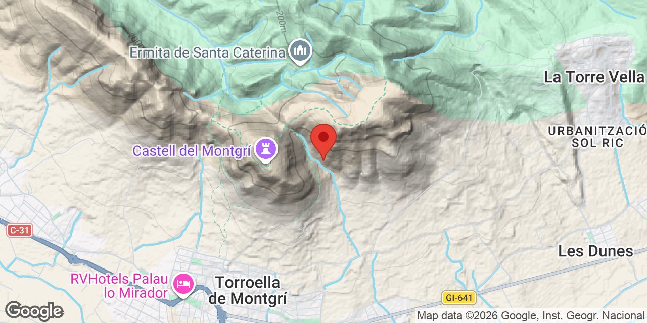 Mapa de situació de CALVET, CAU D'EN