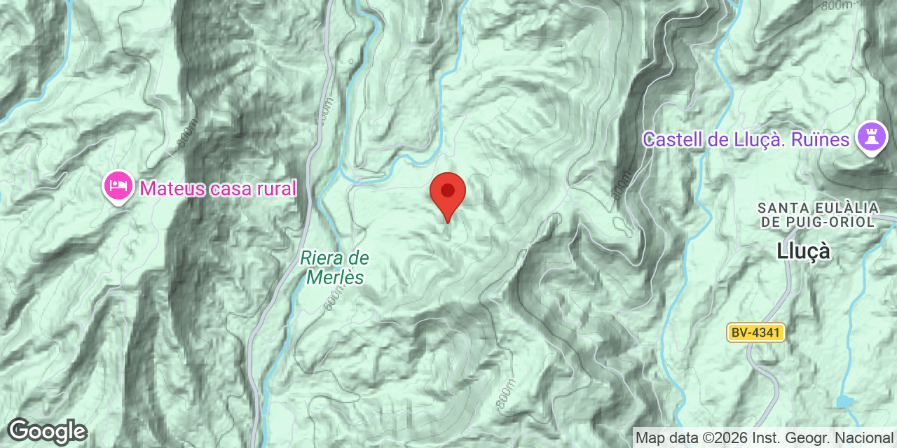 Mapa de situación de RACONS, BALMA Nº1 DELS