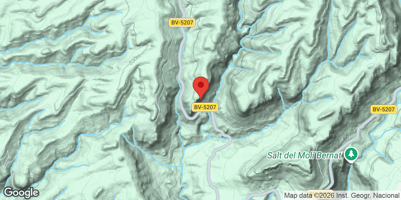 Location map of ROQUES DE LA CORBERA, BALMA Nº2 DE LES