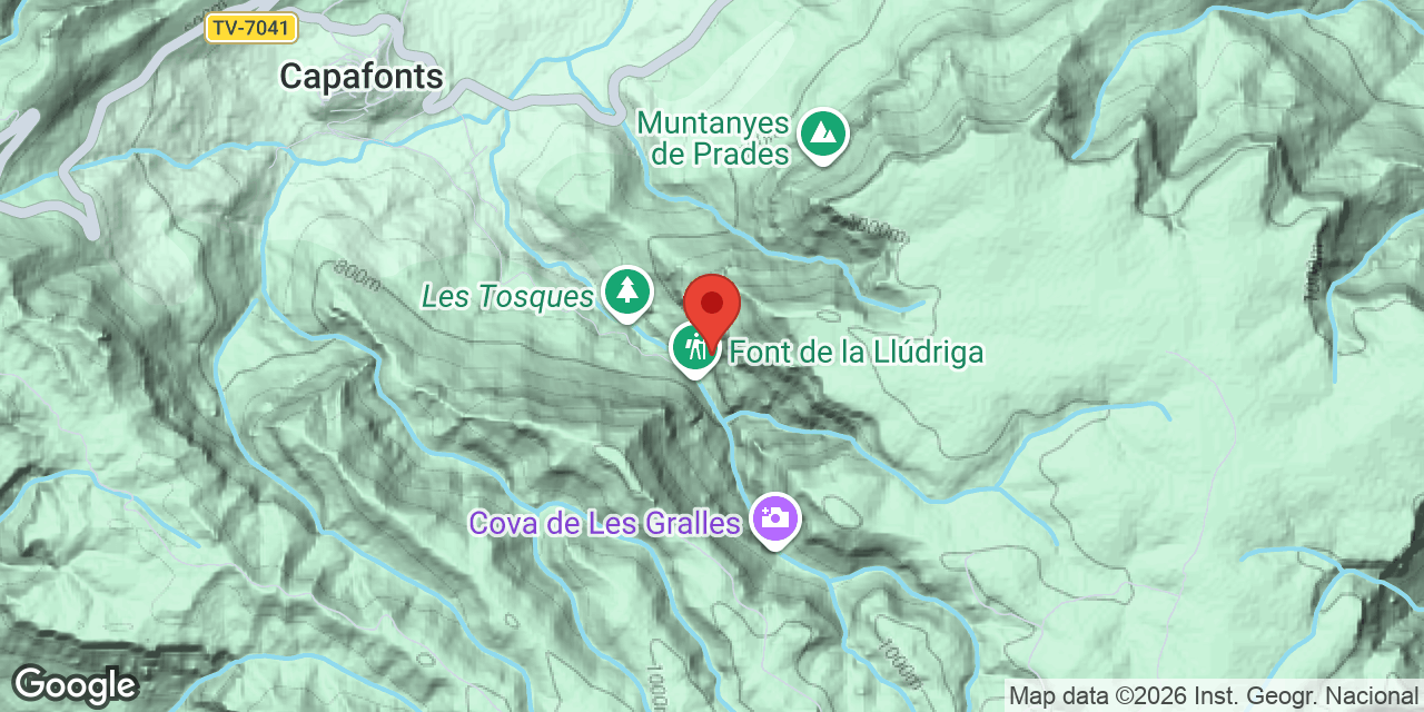 Mapa de situació de VENT GLAÇAT, FORAT DEL