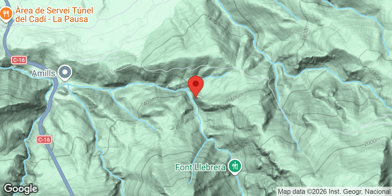 Mapa de situació de CANAL D'URÚS, ESQUERDA DE LA