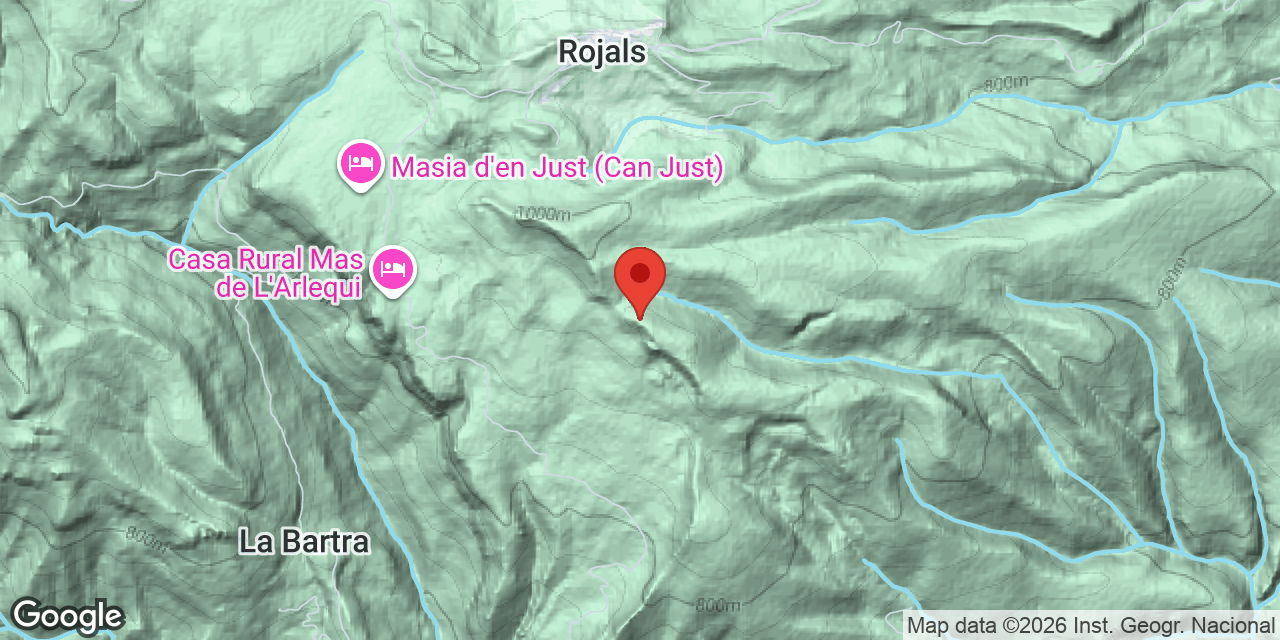 Location map of MONTSE TRAVÉ, AVENC