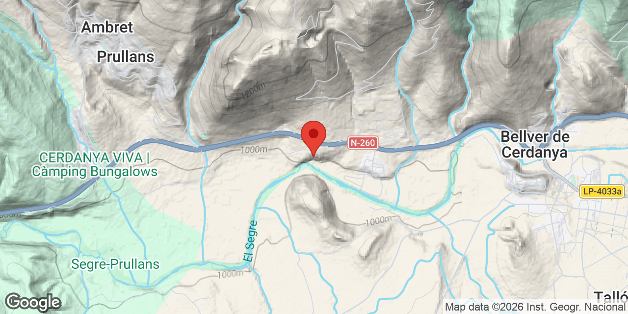 Location map of ESCALDES, COVA C-3 DE LES
