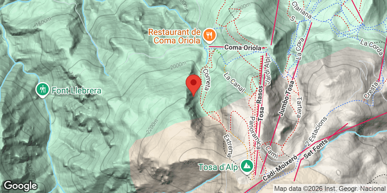 Mapa de situació de CRESTA, BALMA DE LA