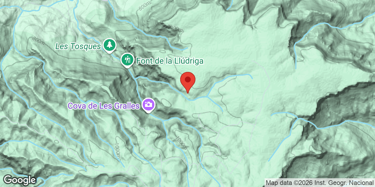 Mapa de situación de ESCUDELLETA, COVA Nº1 DE L'