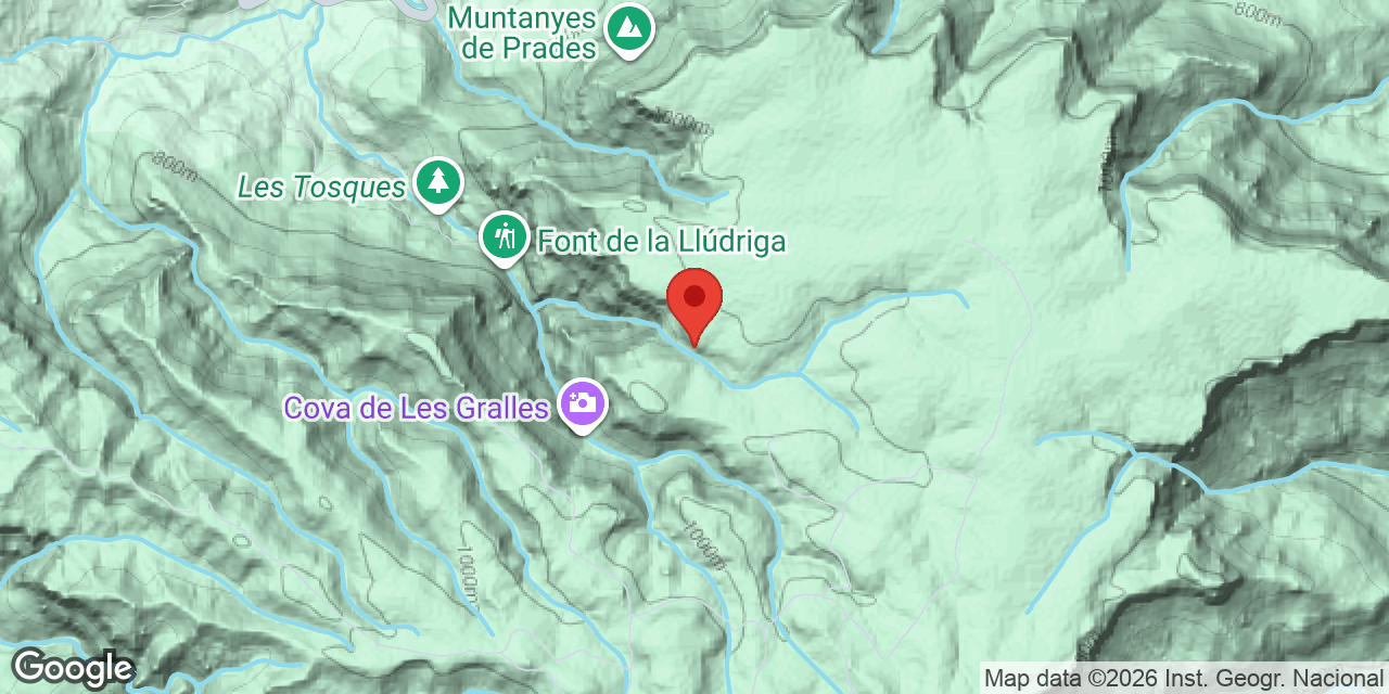 Mapa de situación de ESCUDELLETA, COVA Nº2 DE L'