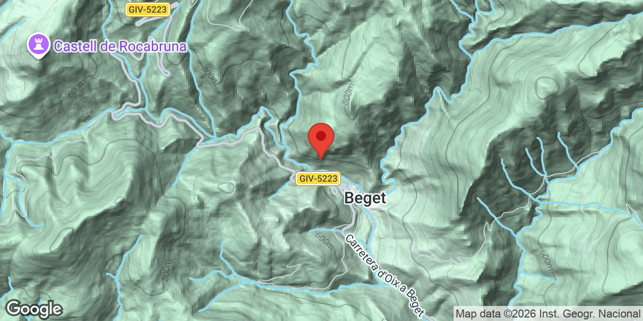 Carte de situation de BEGET, LA DOU DE