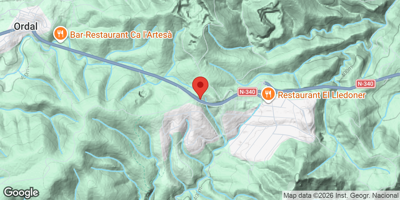 Mapa de situación de VARIANT, AVENC DE LA