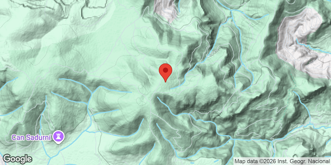 Mapa de situació de CABANA METÀL-LICA, AVENC DE LA
