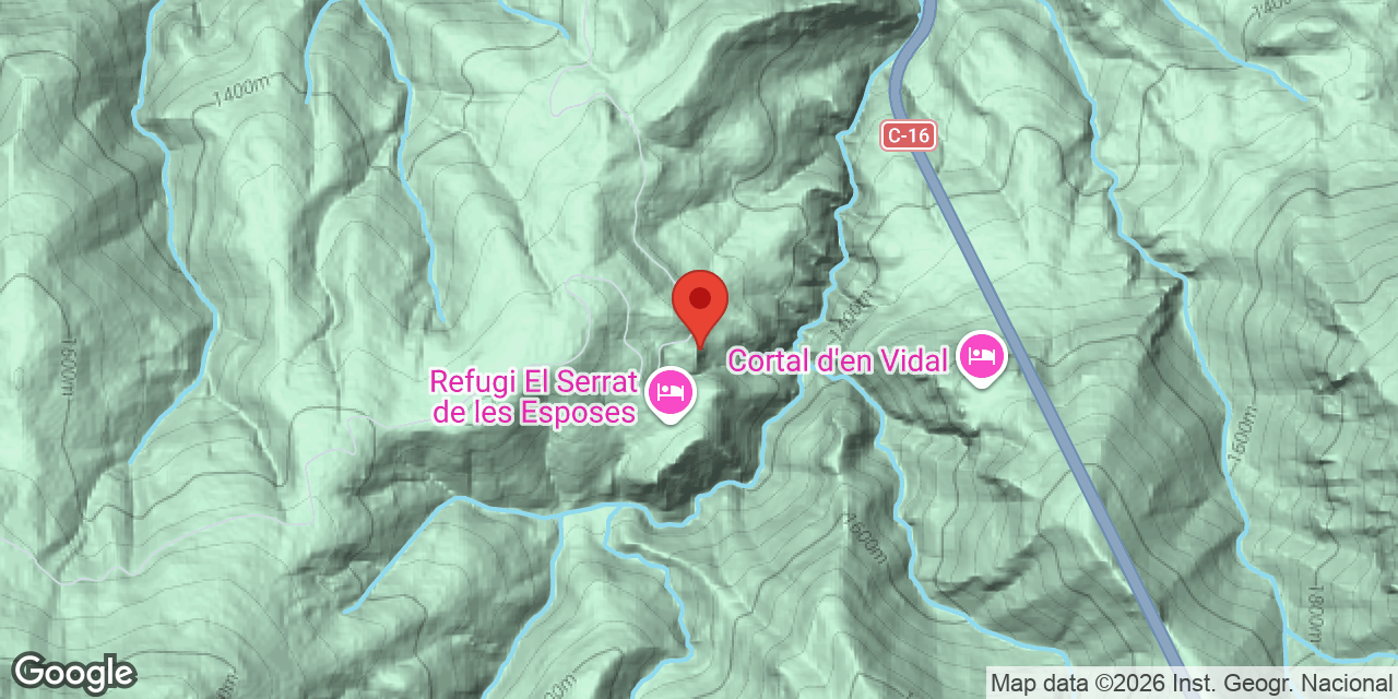 Mapa de situació de SERRAT DE LES ESPOSES, AVENC-BALMA DEL