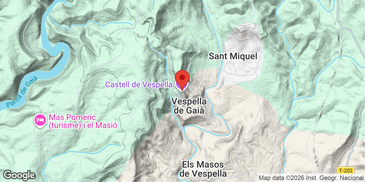 Mapa de situación de VESPELLA, COVA A DE