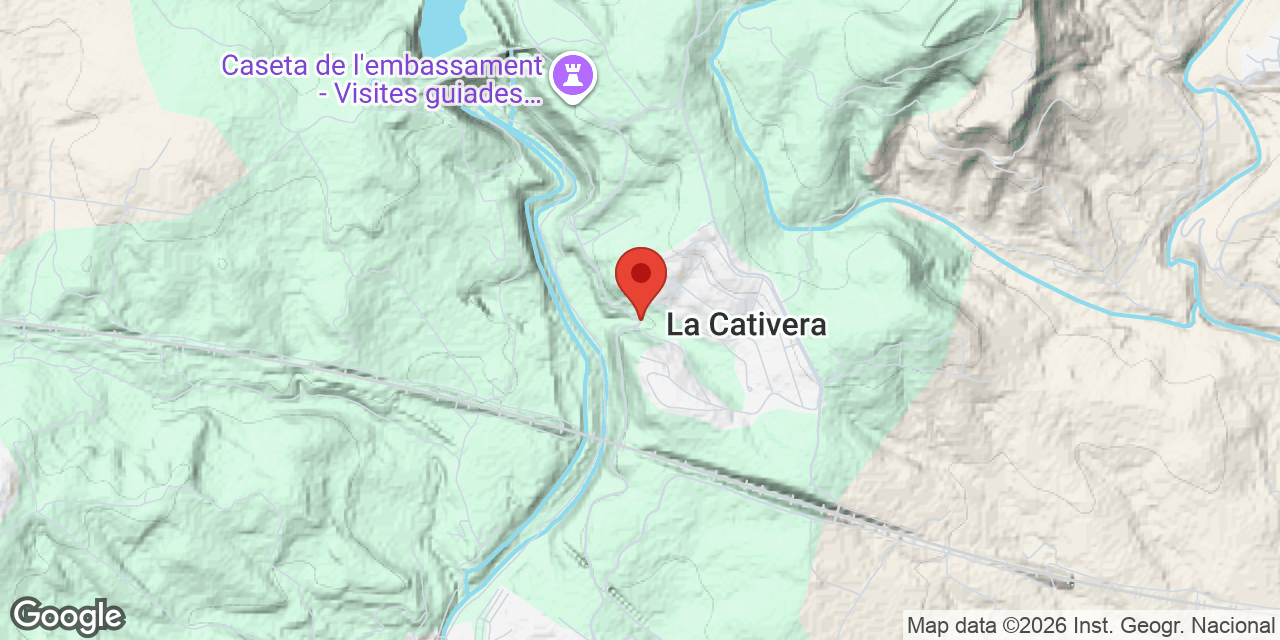 Location map of PONT DE LA CATIVERA, COVA DEL