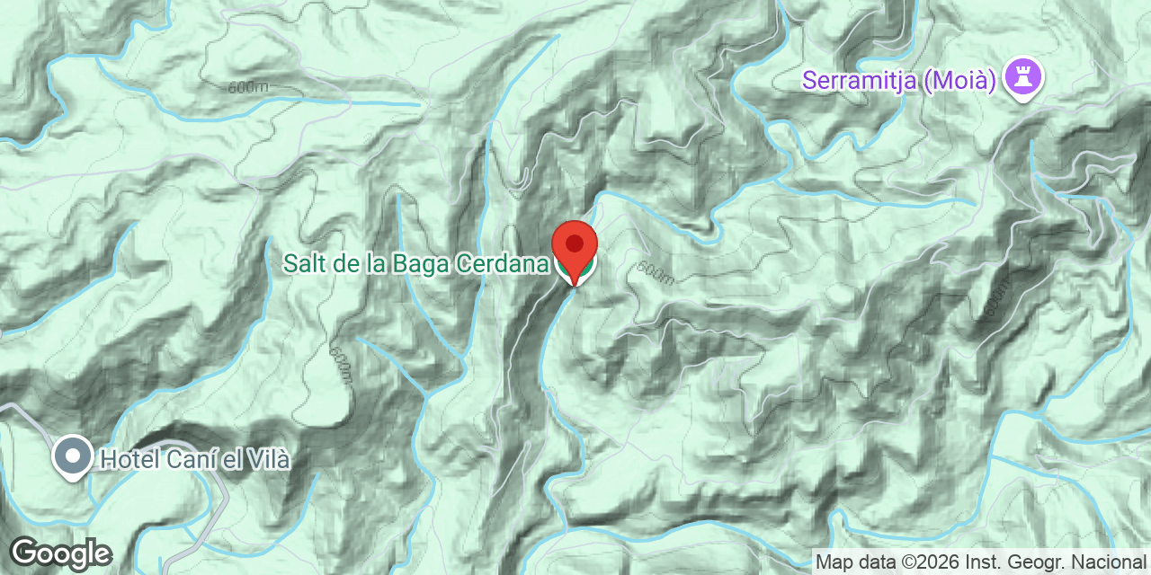 Mapa de situación de BAGA CERDANA, BAUMA DE LA