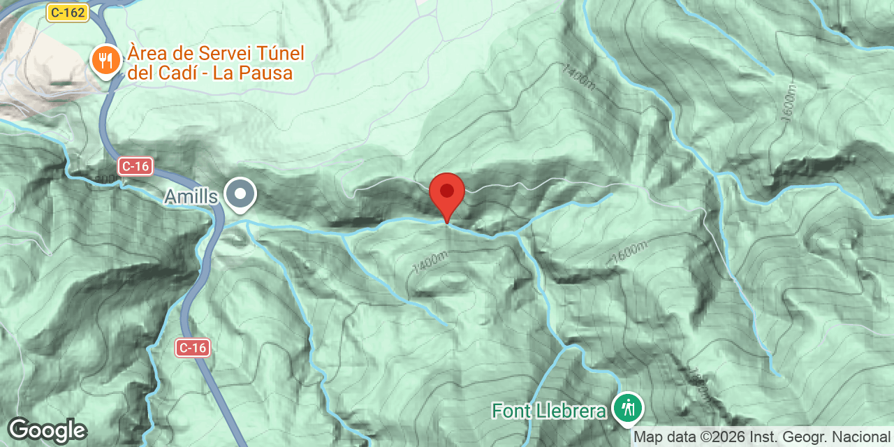Mapa de situació de CONGOST DE LA FONT LLEBRERA, COVETA DEL