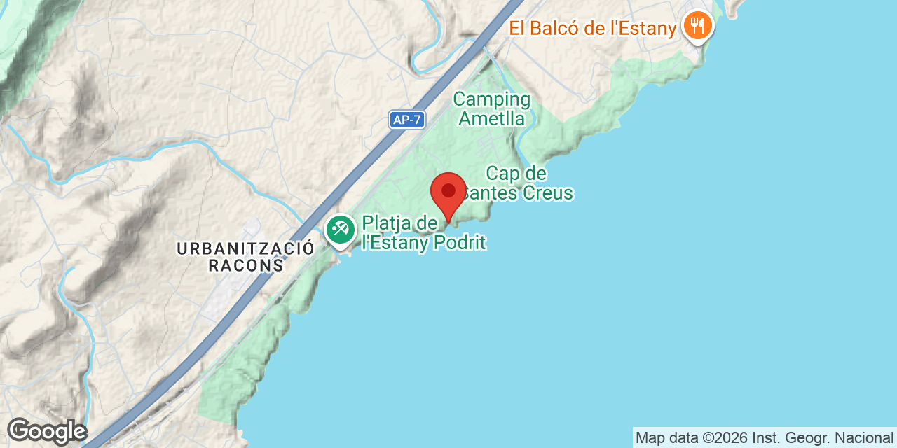 Location map of XERTOLÍ, COVES DEL