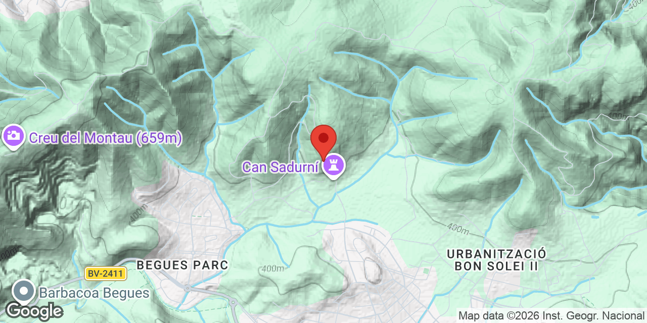 Mapa de situació de CAN SADURNÍ, AVENC PETIT DE