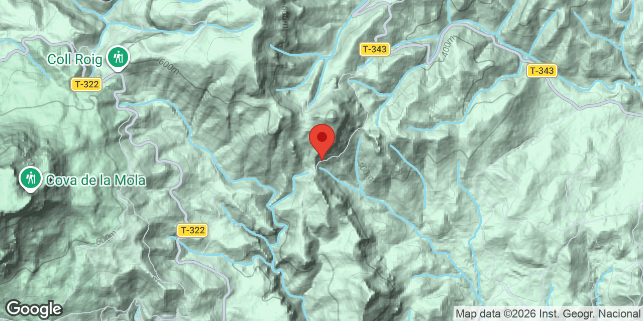 Location map of DOS ULLS, COVA DE