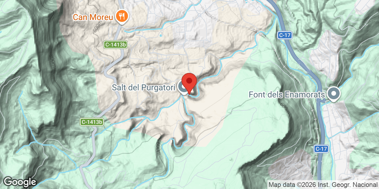 Mapa de situació de SALT DEL PURGATORI, BALMA DEL