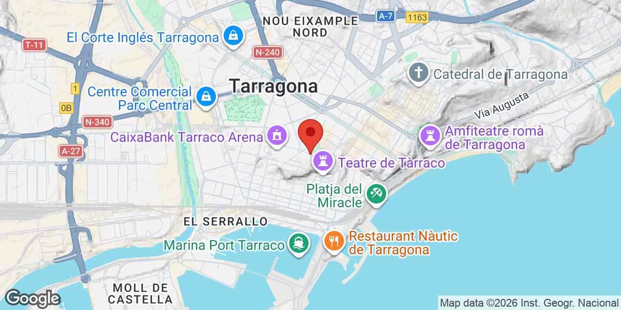 Mapa de situació de URBANA DE TARRAGONA, COVA