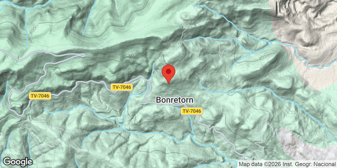 Mapa de situació de BONRETORN, COVA PETITA DE