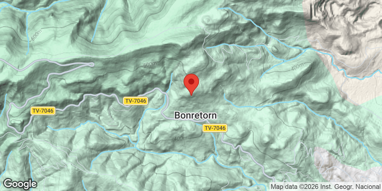 Mapa de situació de BONRETORN, COVA GRAN DEL